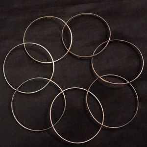 🔥Seven .925 sterling silver bracelets!  Bangles🔥